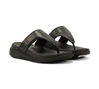Fitflop Women's F-Mode GO Adjustable Flatform Toe-Post Sandals, Black, 6 UK