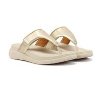 FitFlop F-Mode Go Adjustable Flatform Women's Platino Sandals - UK 8 / EU 42 / US 10
