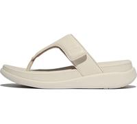 FITFLOP F-MODE GO BEIGE ADJUSTABLE FLATFORM TOE POST TONING FLIP FLOPS SIZE