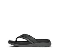 Fitflop F-Mode GO Mens Tonal-Edge Webbing Toe-Post Sandals, Black Mix, 12 UK