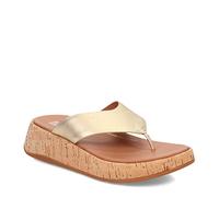Fitflop F-Mode Leather/Cork Flatform Toe-post Sandal