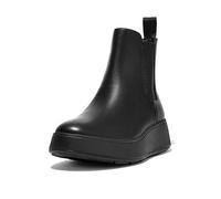 FitFlop F-Mode Leather Flatform Chelsea Boots All Black