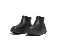 FitFlop F-Mode Leather Flatform MicrowobbleboardTM Midsole Ankle Boots Black