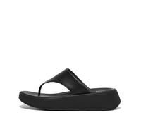 FitFlop Damen Flip Flops F-Mode Leather Flatform Toe-Post Sandals FW4 All Black-