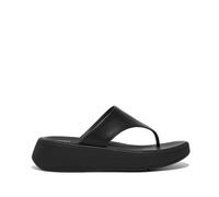 FitFlop F-MODE LEATHER FLATFORM Womens Toe Post Sandals All Black - UK 7