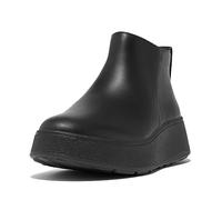 Fitflop F-mode Leather Flatform Zip Ankle Boots Black EU 36 Woman