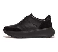 Fitflop F-Mode Leather/Suede Flatform Womens Trainers All Black