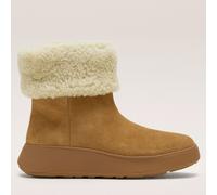 Fitflop F-MODE SHEARLING-COLLAR ZIP-UP SUEDE ANKLE BOOTS