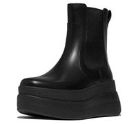 Fitflop F-Mode Stack Leather Chelsea Booties UK 6.5 Black