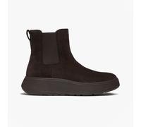FitFlop F-MODE STITCH WARM SUEDE Ladies Chelsea Boots Chocolate Brown - UK 6