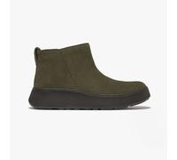 FitFlop F-MODE SUEDE FLATFORM Womens Ankle Boots Deep Olive - UK 3