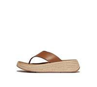 FitFlop F-mode Toe Post Espadrille - Deep Tan, Brown, Size 4, Women Brown