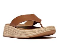 Fitflop F-MODE ESPADRILLE LEATHER FLATFORM T/POST SANDALS