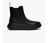 F-Mode Leather Flatform Chelsea Boots