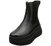 Fitflop F-mode Stack Leather Chelsea Booties Black EU 39 Woman