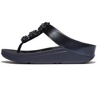 Fitflop Fino Beadie Button Metallic Toe Post Metallic Midnight Navy Size EU 37