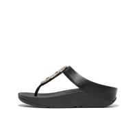 FitFlop Women's Fino Lightweight Flip Flops 4 (37) Black