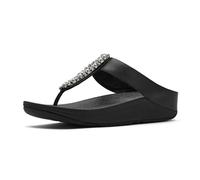 Fitflop Toe-Post Sandals Fino - Pearls and Crystal - Black UK 7
