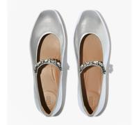 FitFlop FitFlop DELICATO PEARLS AND CRYSTAL Womens Slingback Sandals Silver - UK 4 - Silver