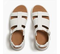 FitFlop FitFlop F-MODE LEATHER Womens Ankle Strap Sandals Urban White - UK 7 - White