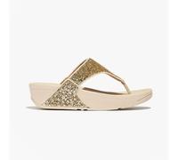 FitFlop Flip flops / Sandals (Shoes) LULU GLITTER TOE-THONGS in Gold 5