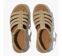 FitFlop FitFlop PLATFFORMS ESPADRILLES Womens Ankle Strap Sandals Cappuccino - UK 6 - Brown