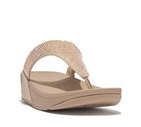 FitFlop Lulu Crystal Toe-Post Sandals UK 8 Beige