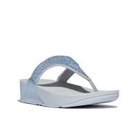 FitFlop Flip flops / Sandals (Shoes) LULU CRYSTAL EMBELLISHED TOE-POST in Blue 6.5