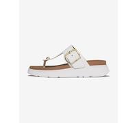 Fitflop Women's Sandals Gen-FF Toe-Post Leather Urban White UK 6