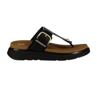 FitFlop Gen FF Buckle Toe Post Leather Women's Comfort Sandals - Black - Size:UK 6.5