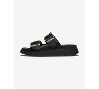 Fitflop Gen Ff Buckle Tumbled Leather Sandals Black EU 36 Woman