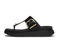 Fitflop Gen-Ff Toe-Post Leather Women's Black Sandals UK 8