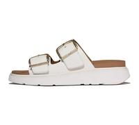 Fitflop Gen Ff Buckle Tumbled Leather Sandals White EU 38 Woman