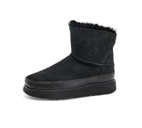 FitFlop Womens Gen-FF Mini Double-Faced Shearling Boots All Black 8