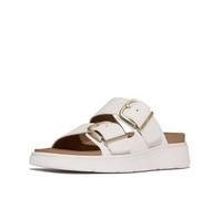 Fitflop Gen Ff Buckle Tumbled Leather Sandals White EU 39 Woman