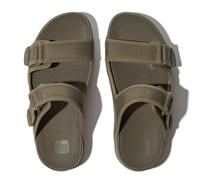 Fitflop Gogh MOC Mens Adjustable Water-Resistant Slides Sandal, Green, 6 UK