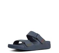 Fitflop Men's Gogh MOC Slide in Leather Flip Flops, Blue (Midnight Navy 399), 7 (41 EU)