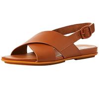 Fitflop Women's Gracie Cross Strap Flat Sandal, Light Tan, 3 UK