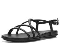 Womens Fitflop Leather Sandals Gracie Crystal Soft Open Toe Summer Casual Sandal