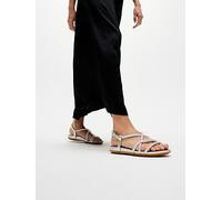 FitFlop Gracie Crystal Strappy Back Strap Sandals, Grey, Size 8, Women Grey