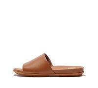 Fitflop Women's Gracie Leather Pool Slides Mule, Light Tan, 5 UK