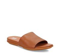 Fitflop Women's Gracie Leather Pool Slides Mule, Light Tan, 3 UK