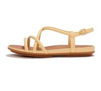 FitFlop Gracie Leather Strappy Back-Strap Sandals, Blonde, 10