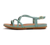 FitFlop Gracie Leather Strappy Back-Strap Sandals, Frosted Sage, 5