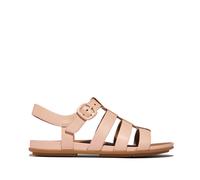 Fitflop Gracie Rubber-buckle Womens Fisherman Sandals Sandy Beige Leather - Size UK 5