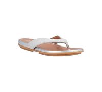 FitFlop Gracie Shimmerlux Toe Post Sandals Silver