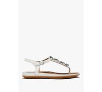 FITFLOP Gracie Ultra Jewel Ultra White Leather T-Bar Sandals Colour: W