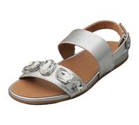 Fitflop Gracie Ultra-Jewel Womens Walking Sandals in Silver
