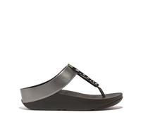Fitflop Halo Bead-circle Metallic Toe Post Sandals METALLIC LATTE BEIGE SIZE 3