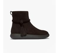 Fitflop Women's iQ-COMFF Tassel Suede Short Boots Ankle, Chocolate Brown, 8 UK
